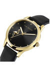 TED BAKER Fitzrovia Flamingo Black Leather Strap