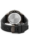 CERRUTI Molveno Dual Time Black Silicone Strap