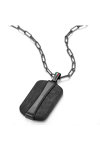 DUCATI CORSE Podio Stainless Steel and Carbon Fiber Necklace