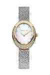 CERRUTI Nemi Crystals Silver Fabric Strap