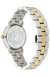 VERSACE Greca Flourish Two Tone Stainless Steel Bracelet