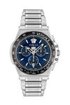 VERSACE Greca Extreme Chronograph Silver Stainless Steel Bracelet