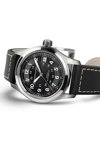 HAMILTON Khaki Field Automatic Black Leather Strap