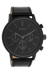 OOZOO Timepieces Black Leather Strap