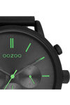 OOZOO Timepieces Black Leather Strap