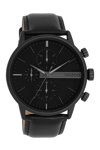 OOZOO Timepieces Black Leather Strap