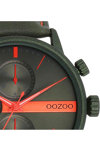 OOZOO Timepieces Green Leather Strap