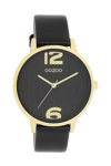 OOZOO Timepieces Black Leather Strap