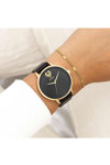 OOZOO Timepieces Black Leather Strap