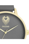 OOZOO Timepieces Grey Leather Strap