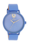 OOZOO Timepieces Light Blue Leather Strap