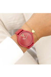 OOZOO Timepieces Red Leather Strap