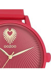 OOZOO Timepieces Red Leather Strap