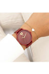 OOZOO Timepieces Red Leather Strap