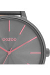 OOZOO Timepieces Grey Leather Strap