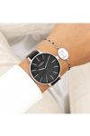 OOZOO Timepieces Black Leather Strap