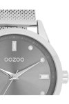 OOZOO Timepieces Crystals Silver Metallic Bracelet