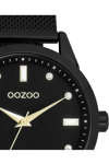 OOZOO Timepieces Crystals Black Metallic Bracelet