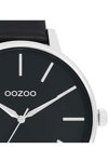 OOZOO Timepieces Black Leather Strap