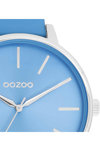 OOZOO Timepieces Light Blue Leather Strap