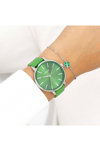 OOZOO Timepieces Green Leather Strap