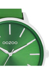 OOZOO Timepieces Green Leather Strap