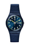 SWATCH Sir Blue with Blue Biosourced Strap