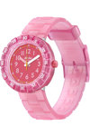 FLIK FLAK Gameland Level Pink with Pink Silicone Strap