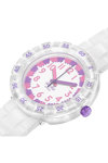 FLIK FLAK Gameland Level Milky with White Silicone Strap