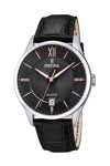 FESTINA Black Leather Strap