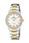 FESTINA Crystals Solar Two Tone Stainless Steel Bracelet