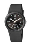 Q&Q Watch Black Plastic Strap