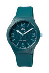 Q&Q Watch Green Plastic Strap