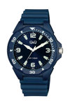 Q&Q Watch Blue Plastic Strap