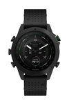 GARMIN MARQ Golfer (Gen 2) Carbon Edition Leather/FKM Hybrid Black/Green Strap