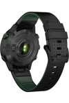 MARQ Golfer (Gen 2) Carbon Edition Leather/FKM Hybrid Black/Green Strap