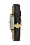 BULOVA Sutton Diamonds Black Leather Strap