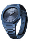 D1 MILANO Ultra Thin Blue Stainless Steel Bracelet