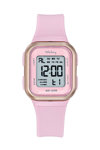 TEKDAY Chronograph Pink Plastic Strap