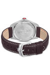 SWISS MILITARY HANOWA Greyhound Brown Leather Strap