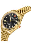 SWISS MILITARY HANOWA Diligenter Automatic Gold Stainless Steel Bracelet