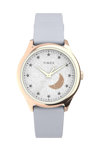 TIMEX Dress Celestial White Leather Strap