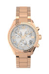 TIMEX Dress Crystals Chronograph Rose Gold Metallic Bracelet