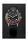 TIMEX Waterbury Traditional GMT Black Leather Strap