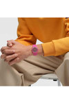 SWATCH Fantastic Fuchsia Fuchsia Silicone Strap