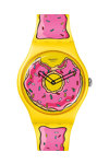 SWATCH Simpsons Seconds Of Sweetness Two Tone Silicone Strap