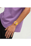 SWATCH Simpsons Seconds Of Sweetness Two Tone Silicone Strap