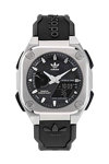 ADIDAS ORIGINALS City Tech One Dual Time Chronograph Black Synthetic Strap