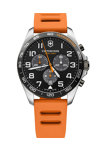 VICTORINOX FieldForce Chronograph Orange Rubber Strap