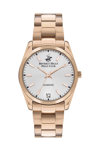 BEVERLY HILLS POLO CLUB Diamond Rose Gold Stainless Steel Bracelet